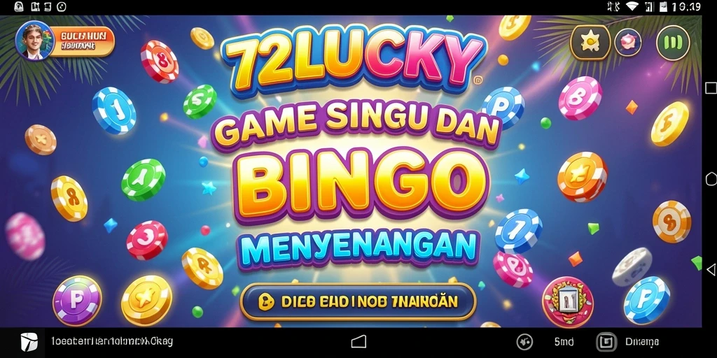 Screenshot gameplay 72LUCKY menampilkan suasana Bingo yang menarik.