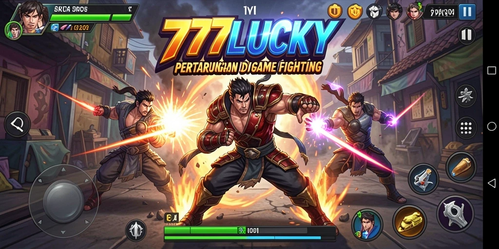 Tangkapan layar utama dari gameplay Fighting yang mendebarkan.