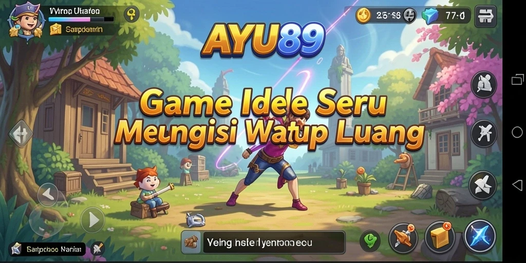 Gameplay AYU89 memperlihatkan karakter mengumpulkan sumber daya dengan cara yang menyenangkan.