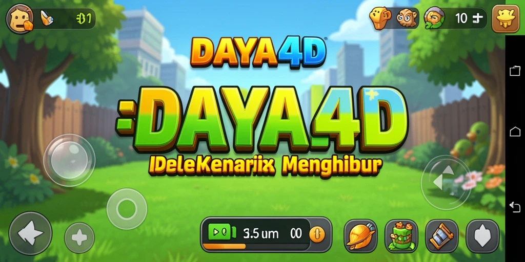 Tangkapan layar menunjukkan gameplay DAYA4D yang menarik dan santai.
