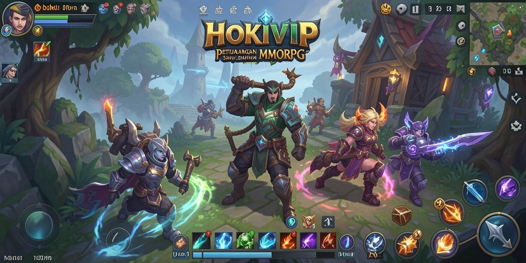 Tampilan seru dari gameplay HOKIVIP di dunia MMORPG.