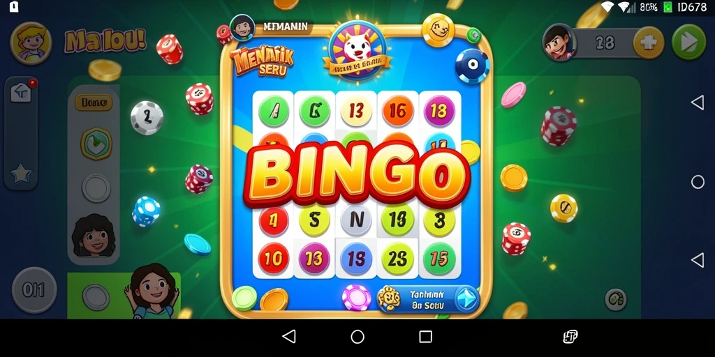 Tampilan gameplay ID678 dengan keseruan permainan Bingo.