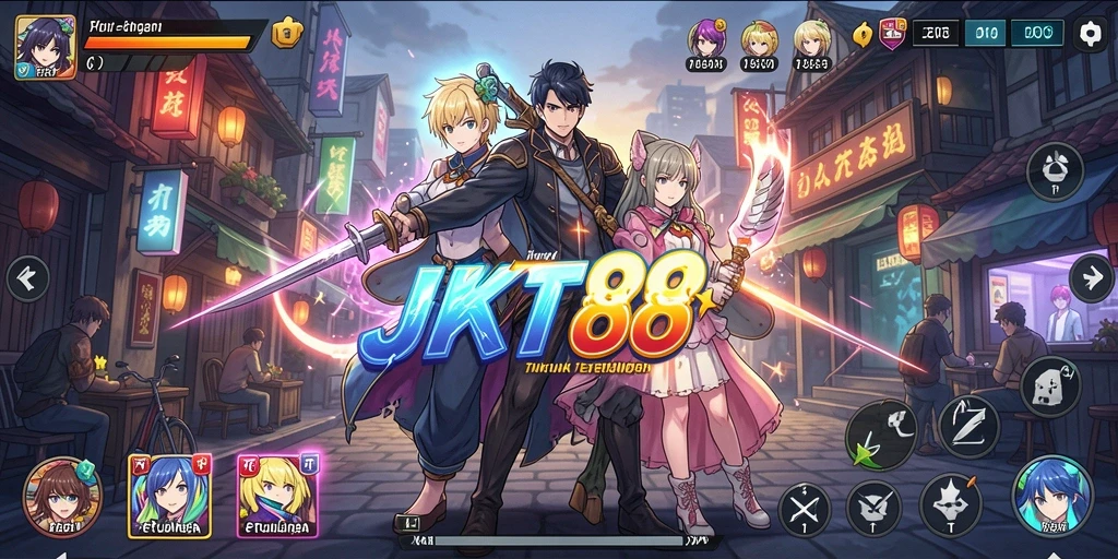 Tampilan menakjubkan dalam gameplay JKT88 yang penuh aksi Anime.