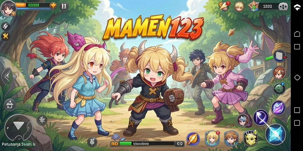 Tangkapan layar utama MAMEN123 menunjukkan gameplay yang mengasyikkan dan penuh aksi.