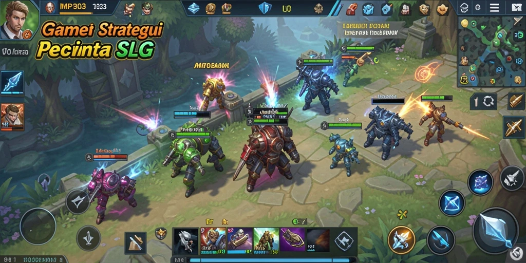 Screenshot MPO303 menampilkan gameplay seru dalam membangun kerajaan.