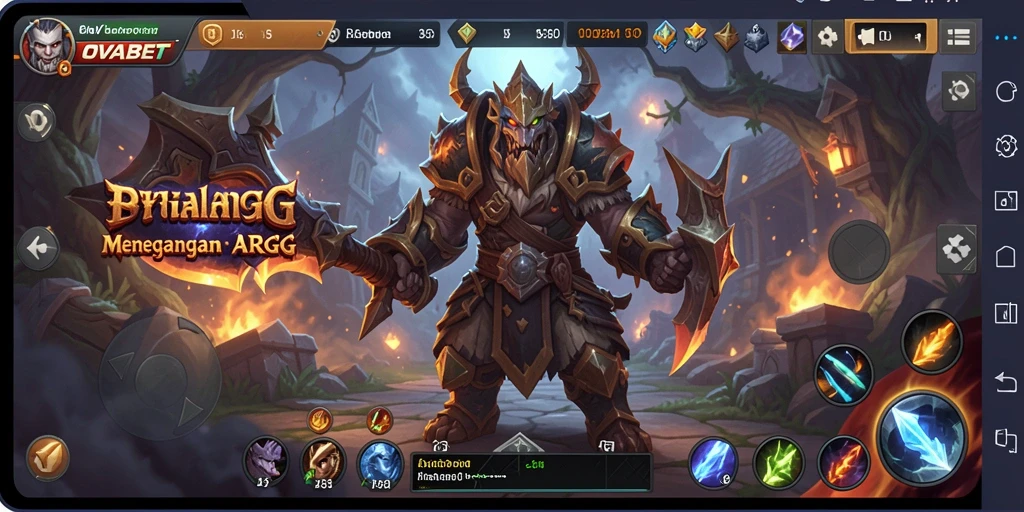 Tampilan gameplay petualangan yang intens dan mendebarkan di OVABET.