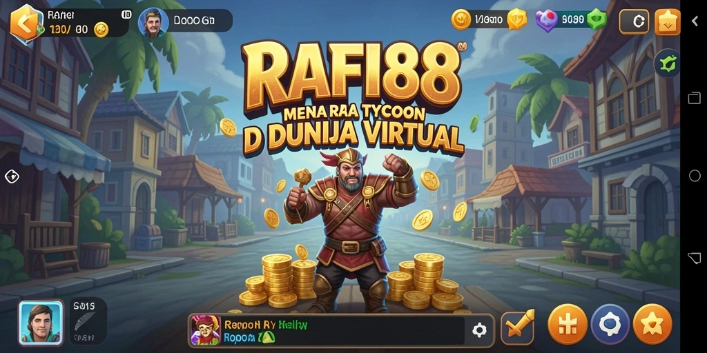 Tangkapan layar gameplay <strong>RAFI88</strong> menunjukkan keseruan mengelola bisnis dalam dunia virtual.