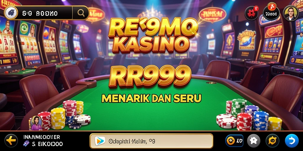 Screenshot gameplay RR999 menampilkan suasana kasino yang menegangkan dan mengasyikkan.
