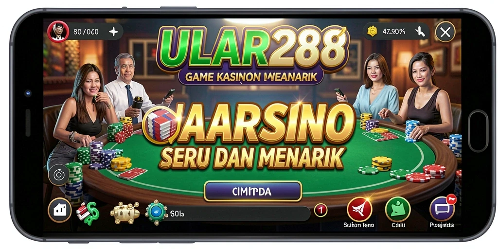 Screenshot utama ULAR288 menunjukkan gameplay Kasino yang seru dan mendebarkan.