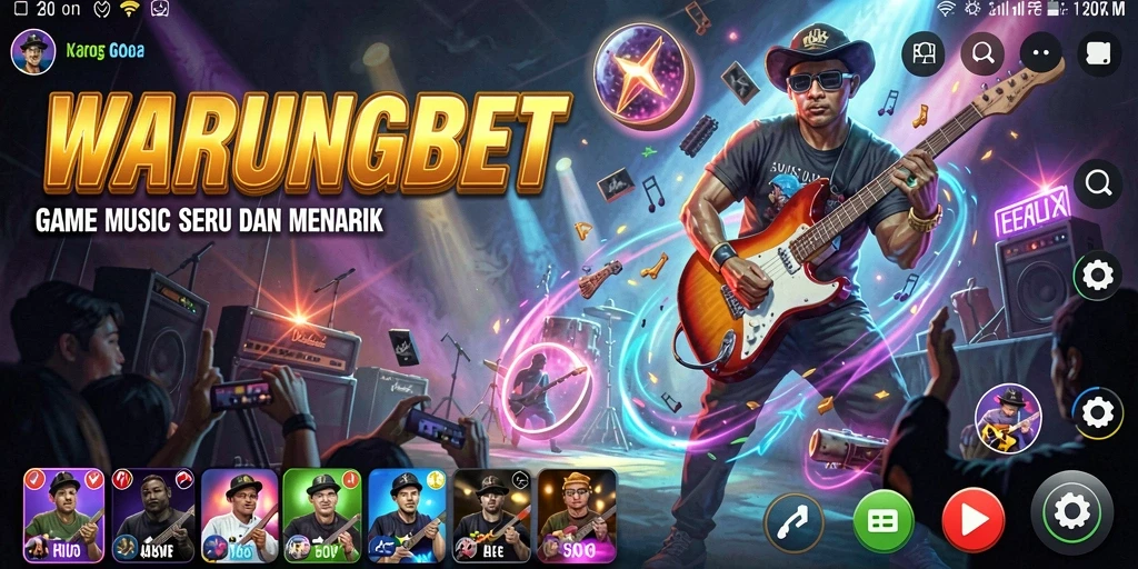 Tampilan menarik dari gameplay WARUNGBET dengan musik yang menghibur.