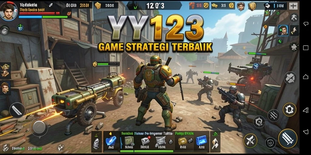 Screenshot gameplay dari <strong>YY123</strong> menampilkan strategi yang intens dan pertempuran seru.